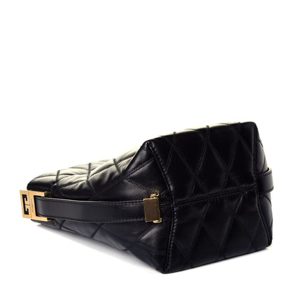 Givenchy Lambskin Quilted Mini GV Bucket Bag Black 4 of 9