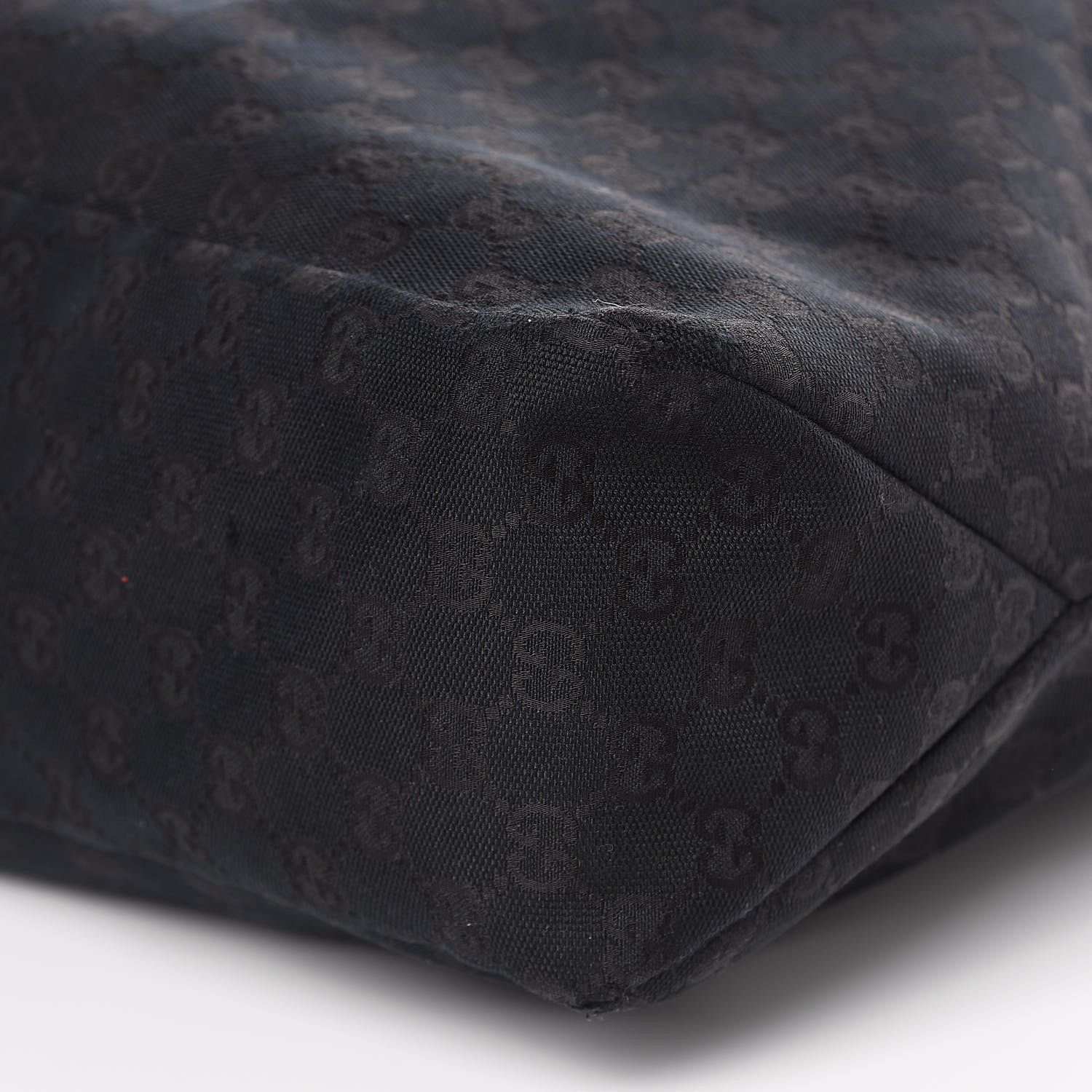 Gucci Monogram Large Horsebit Chain Hobo Black 9 of 11