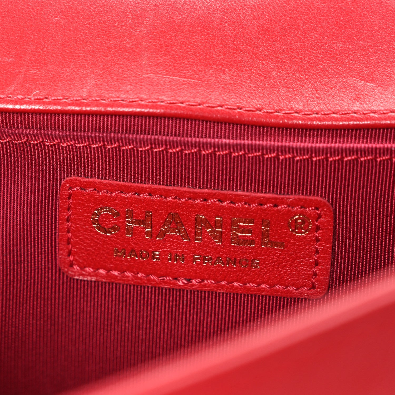 Chanel Lambskin Quilted Medium Boy Flap Red 6 of 10