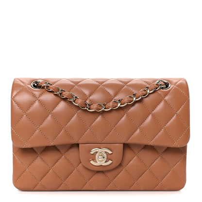 Chanel Lambskin Quilted Small Double Flap Brown 1 of 12