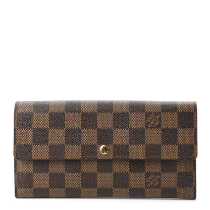 Louis Vuitton Damier Ebene Sarah Wallet 1 of 8