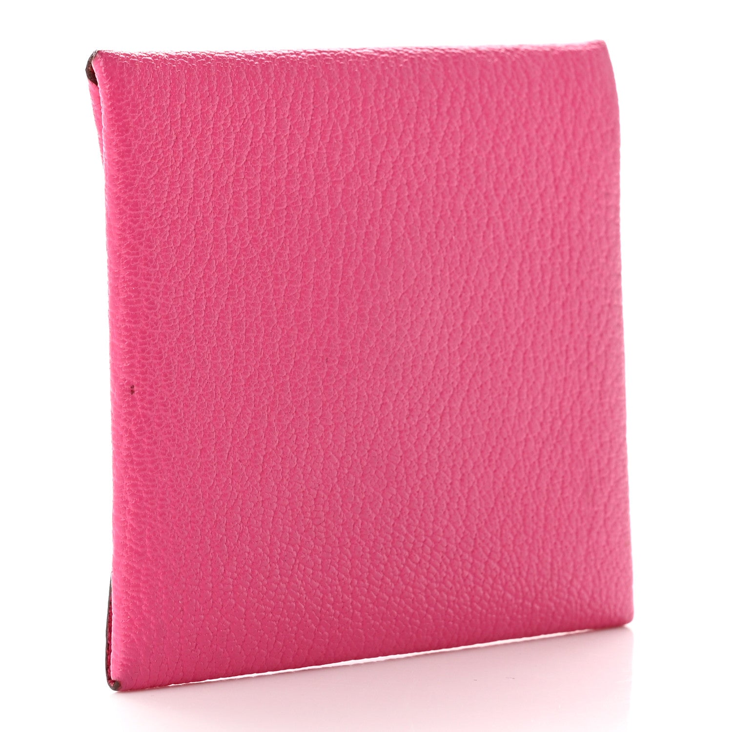 Hermes Chevre Mysore Bastia Coin Purse Rose Tyrien 3 of 7