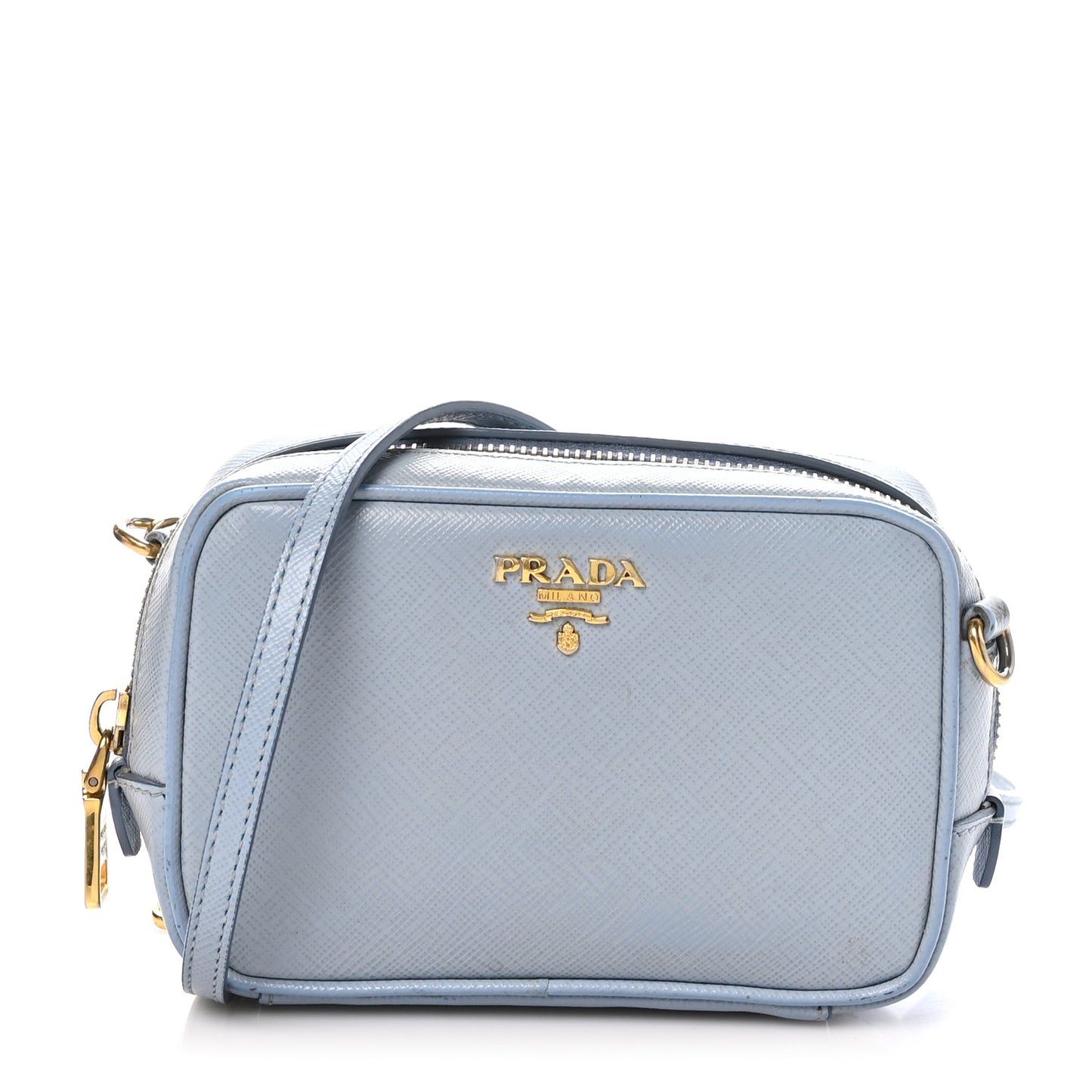 Saffiano Mini Camera Crossbody Bag Astrale