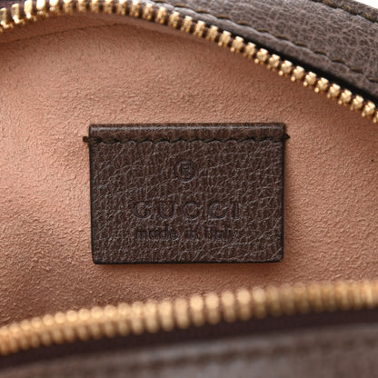 Gucci GG Supreme Monogram Web Mini Ophidia Round Shoulder Bag Brown 6 of 10