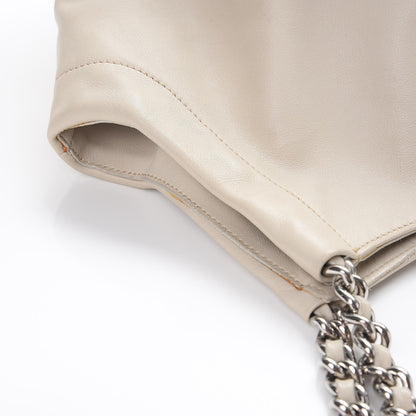 Prada Soft Calf Chain Tote Talco 16 of 20