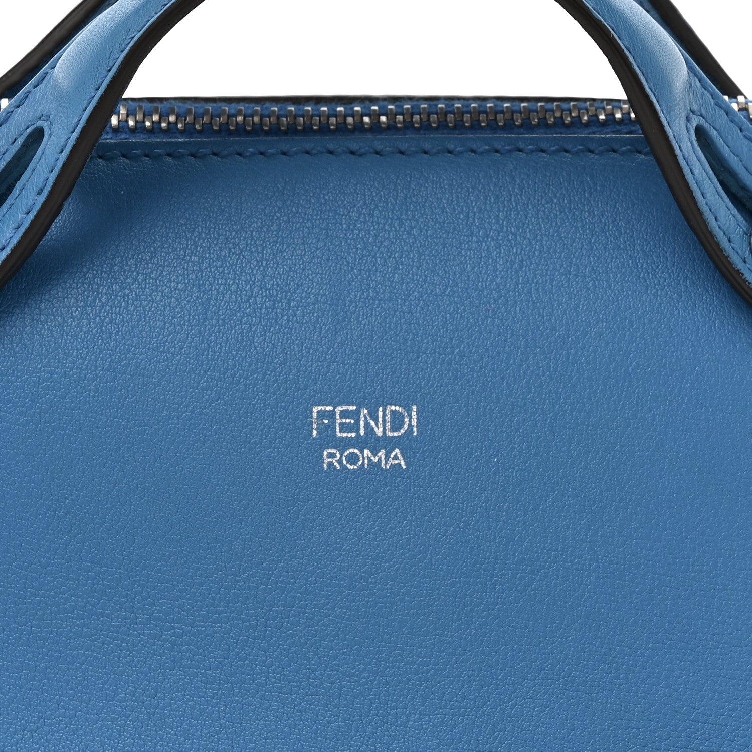 Fendi Vitello Dolce Mini By The Way Boston Bag Blue Royal 7 of 10