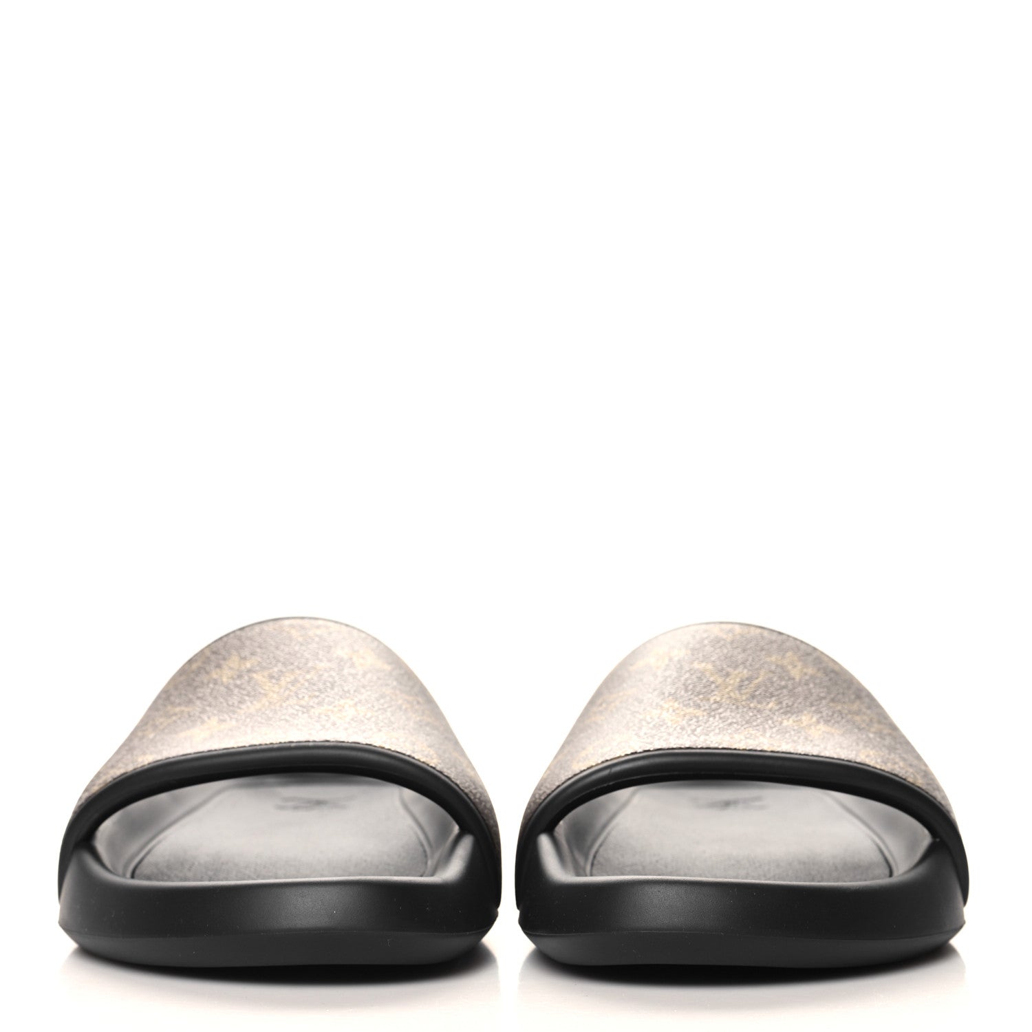 Louis Vuitton Rubber Monogram Mens Waterfront Mules 11 Macassar 3 of 9