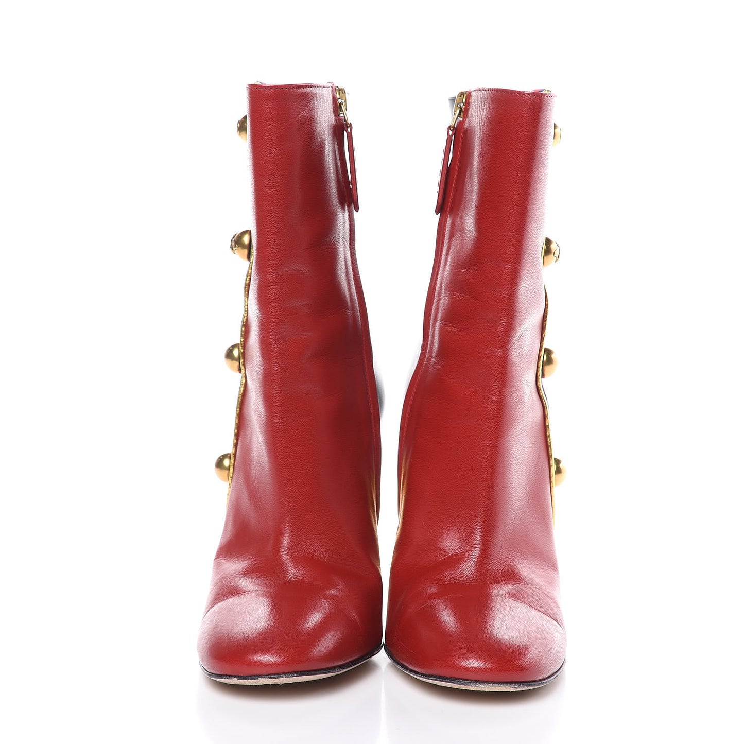 Malaga Kid Web Carly Mid Calf Boots 35.5 Hibiscus Red Oro Blue