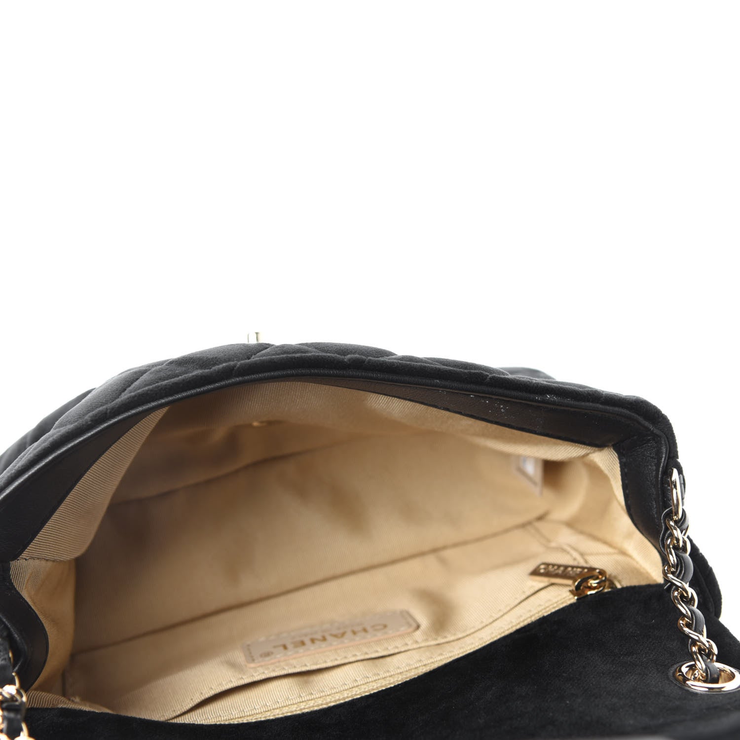 Chanel Velvet Quilted Mini Rectangular Pearl Crush Flap Black 5 of 10