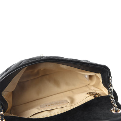 Chanel Velvet Quilted Mini Rectangular Pearl Crush Flap Black 5 of 10