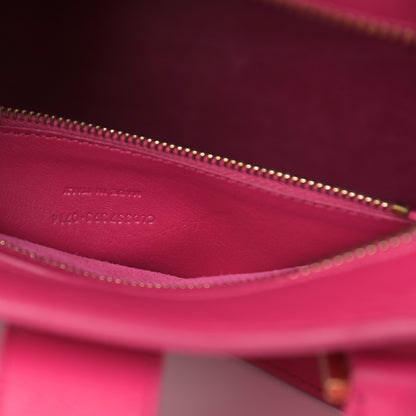 Saint Laurent Calfskin Small Monogram Cabas Fuchsia 8 of 14