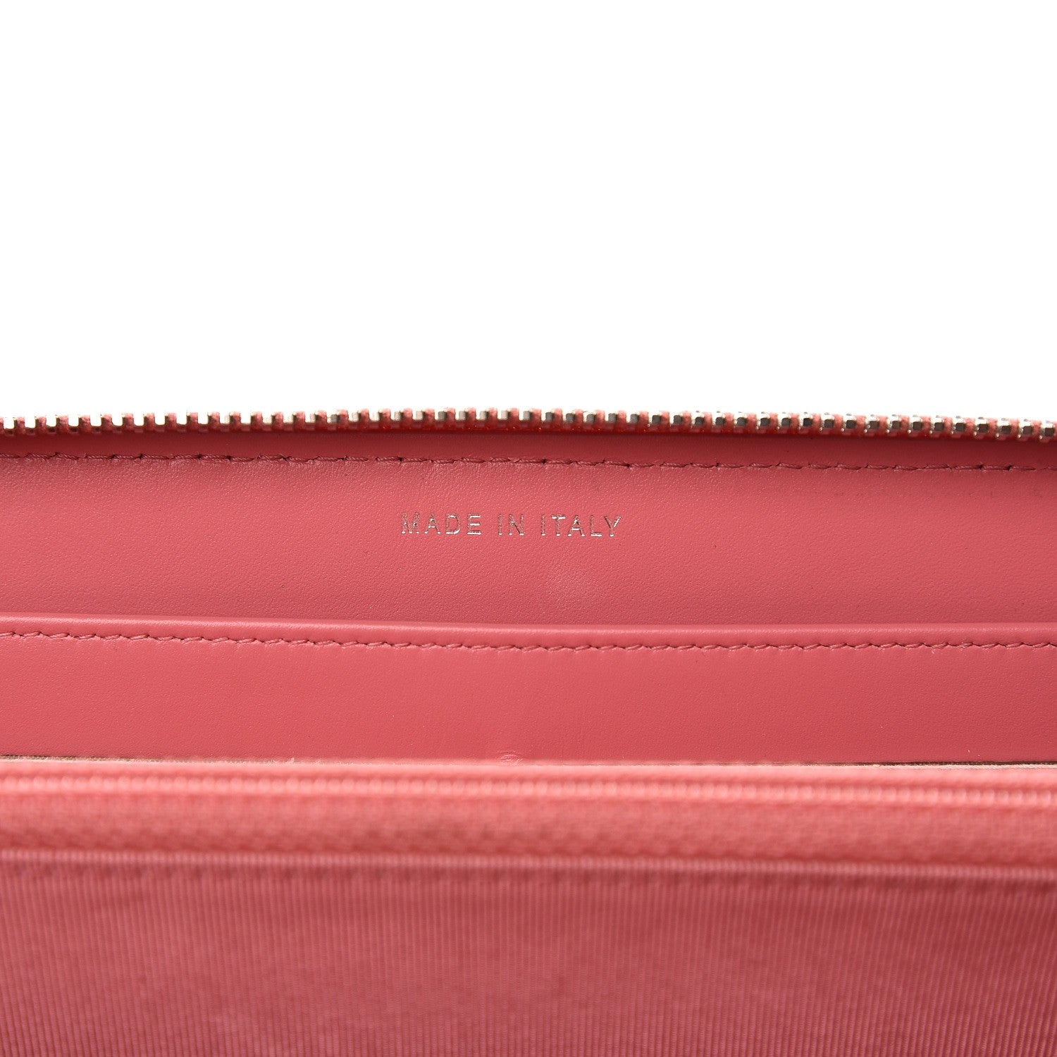 Chanel Caviar Chevron Large Gusset Zip Around Wallet Pink 6 of 9