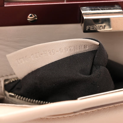 Fendi Nappa Colorblock Mini Peekaboo Iconic Satchel Plaster Banana Grigio Polvere 7 of 10