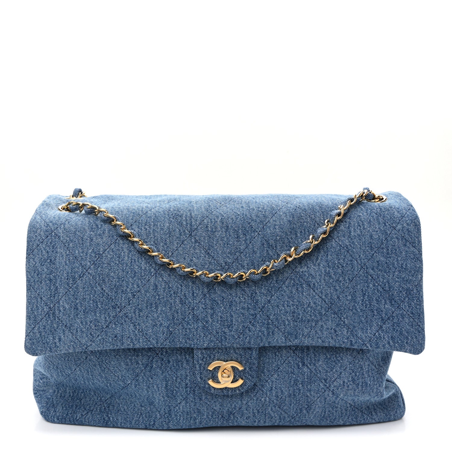 Chanel Denim Souplissimo Maxi Flap Blue 1 of 11