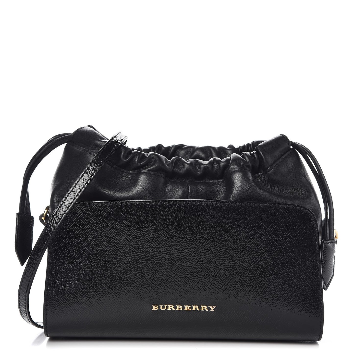 Patent Grained Calfskin Little Crush Black