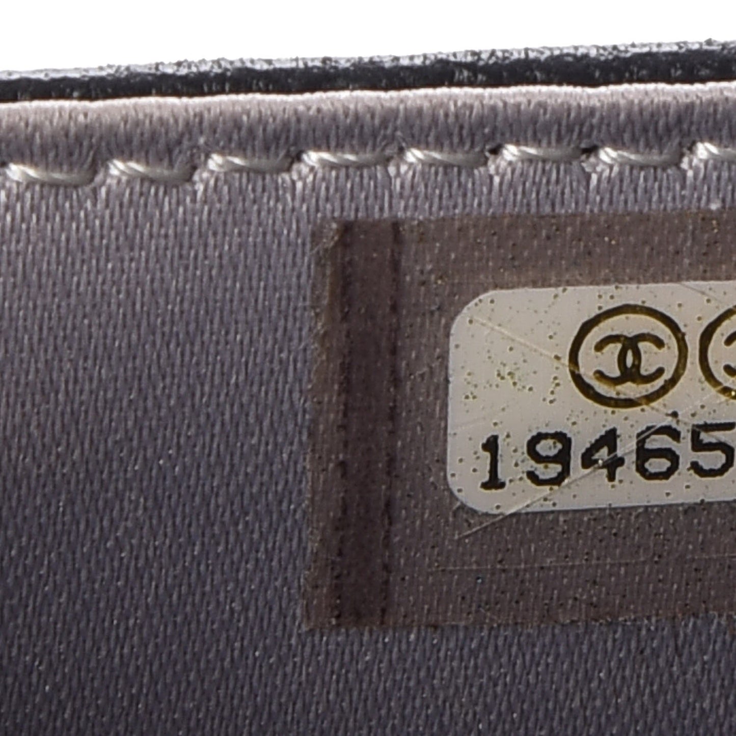 Lambskin Camellia Embossed Wallet on Chain WOC Black