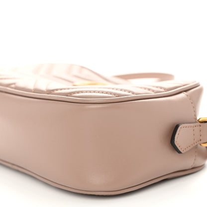 Gucci Calfskin Matelasse Small GG Marmont Chain Shoulder Bag Porcelain Rose 10 of 10