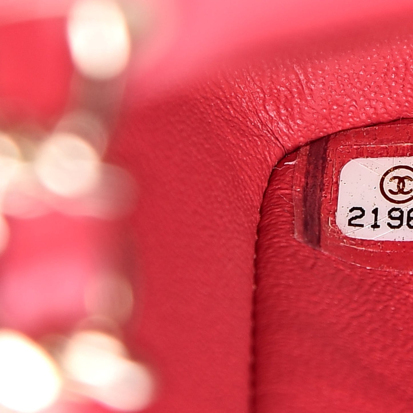 Lambskin Quilted Mini Rectangular Flap Dark Pink