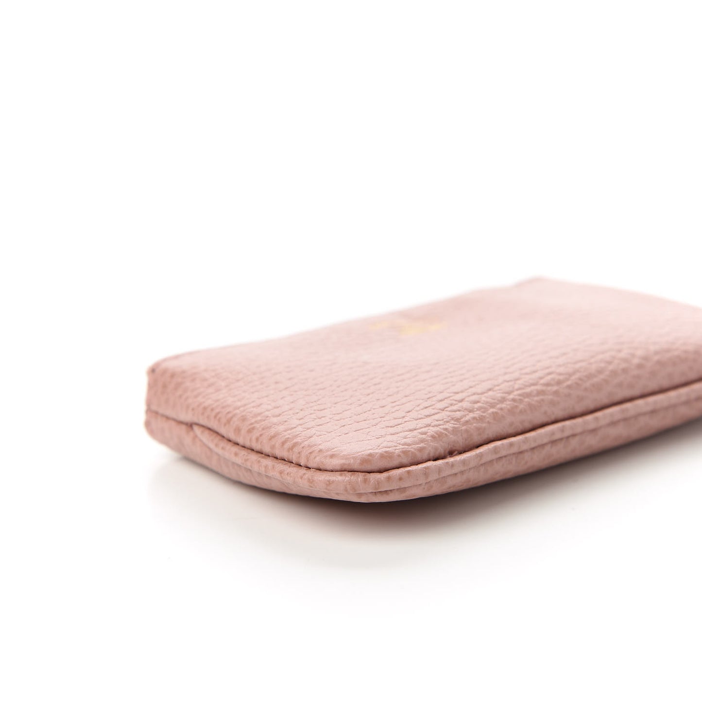 Dollar Calfskin Swing Key Case Soft Pink