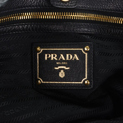 Prada Vitello Daino Tote Nero Black 6 of 8
