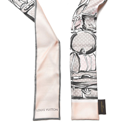 Louis Vuitton Silk Monogram Trunks Bandeau Rose Poudre 4 of 6