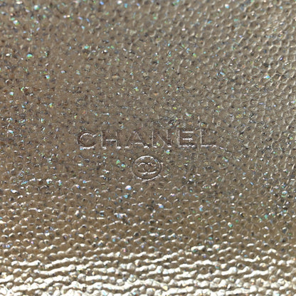 Chanel Metallic Caviar Quilted Classic Phone Holder Gold 6 of 10