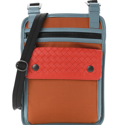 Bottega Veneta Nappa Intrecciato Nylon High Tech Crossbody Pouch Multicolor 5 of 10