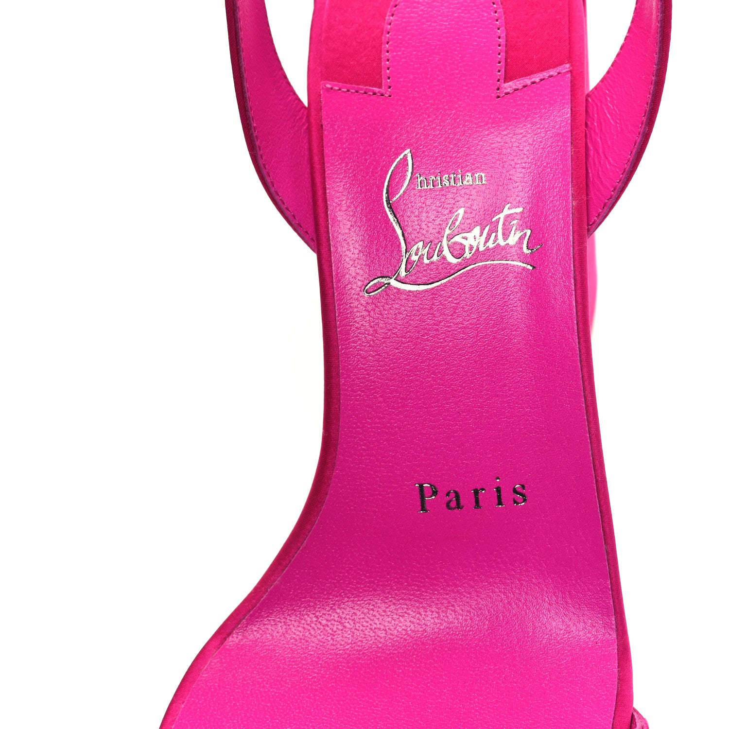 Christian Louboutin Satin Miss Sabina 85 Sandals 37 Bolerose 7 of 7