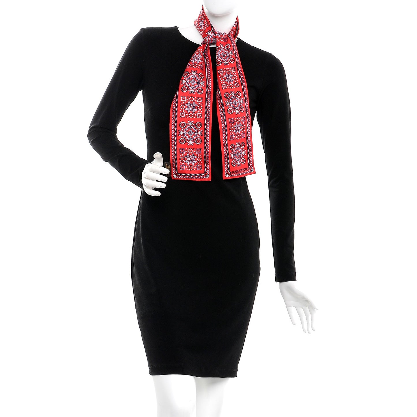 Silk Monogram Giant Lvrtual Flowers Bandeau Red