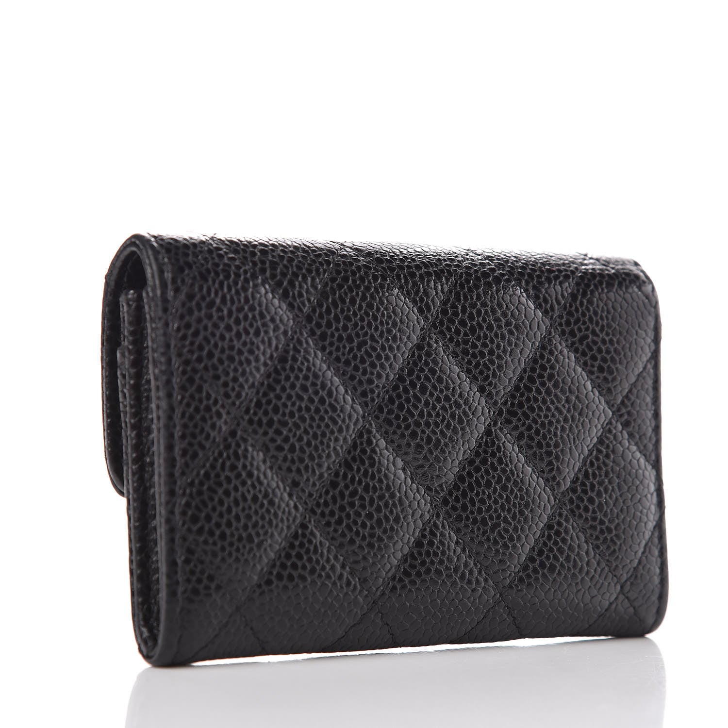 Chanel Caviar Quilted Flap Card Holder Black 3 of 6