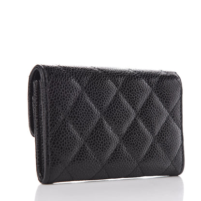 Chanel Caviar Quilted Flap Card Holder Black 3 of 6