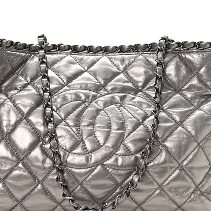 Chanel Metallic Calfskin Small Chain Me Tote Silver 8 of 11