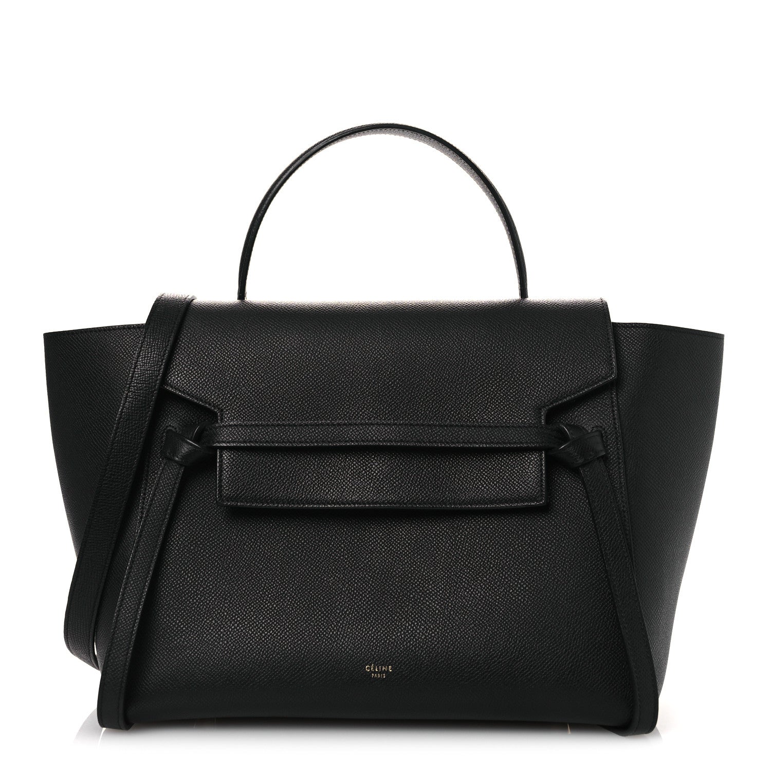 Celine Grained Calfskin Mini Belt Bag Black 1 of 14
