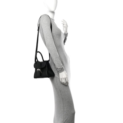 Delvaux Grained Calfskin Mini Brillant Satchel Black 2 of 10