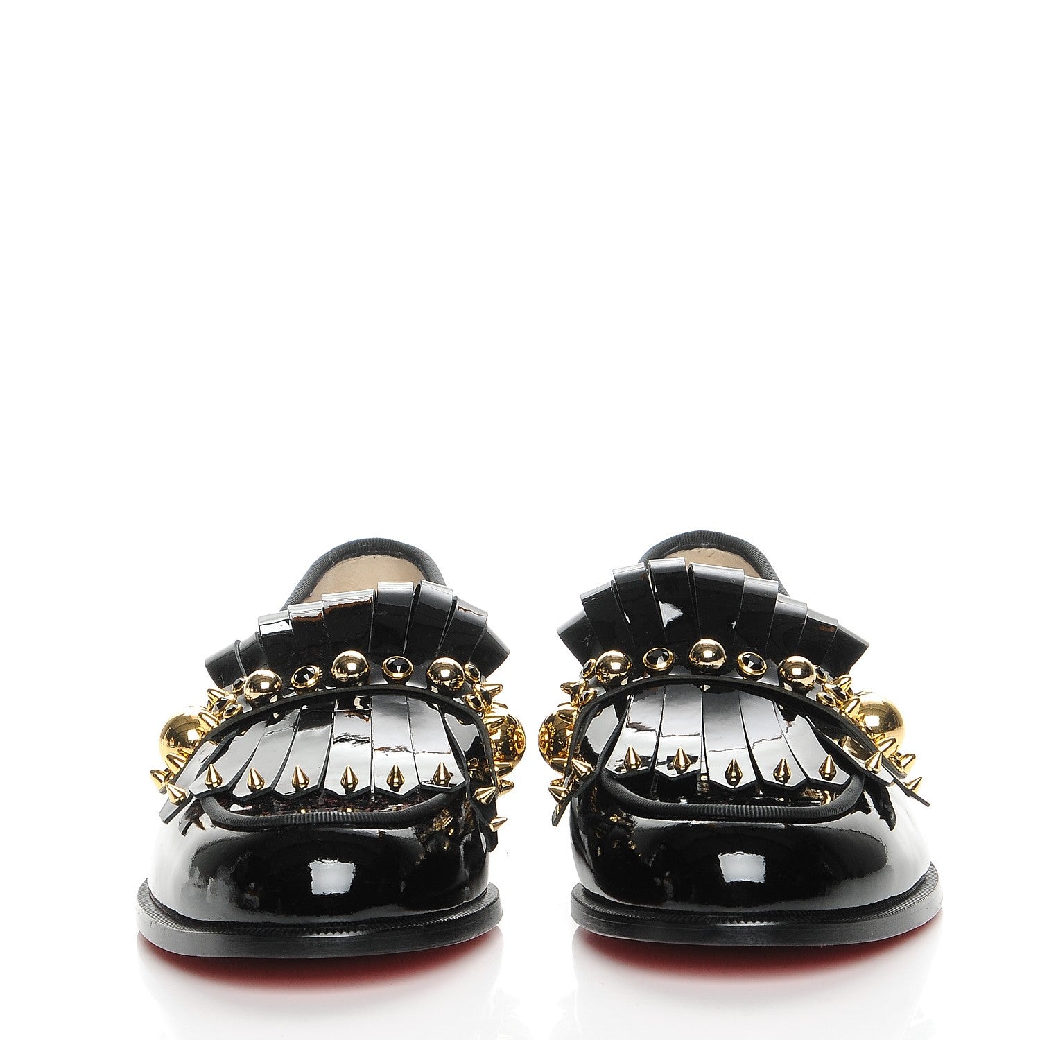 Christian Louboutin CHRISTIAN LOUBOUTIN Patent Octavian Kiltie Loafer 37.5 Black 2 of 7