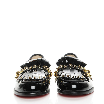 Christian Louboutin CHRISTIAN LOUBOUTIN Patent Octavian Kiltie Loafer 37.5 Black 2 of 7