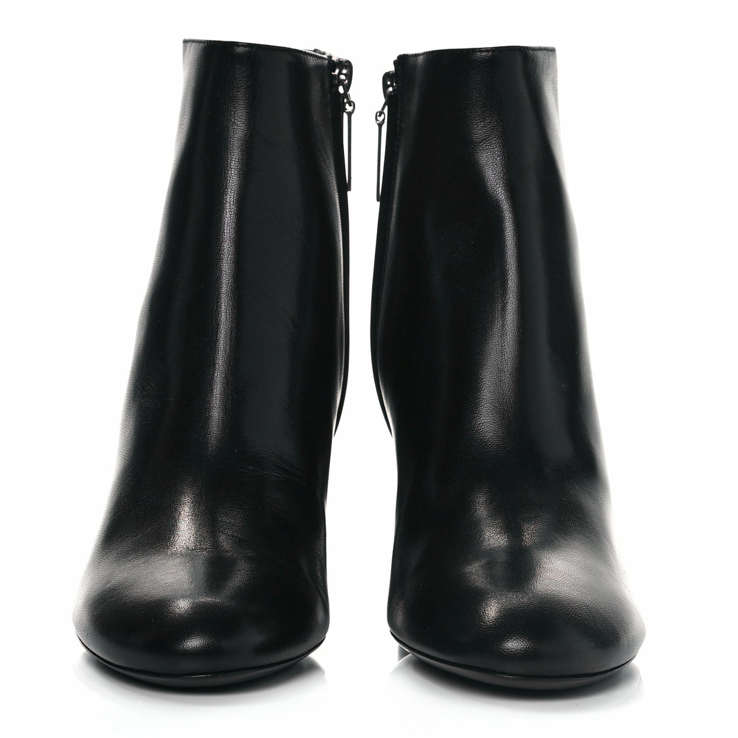 Calfskin Loulou 70 Ankle Boots 35.5 Black