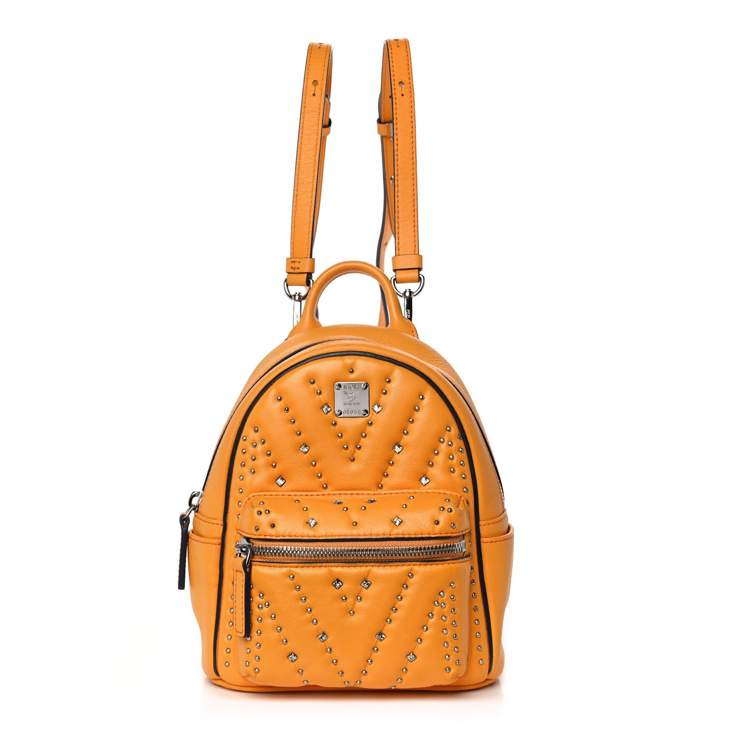 Lambskin Diamond Disco Mini Stark Backpack Yellow