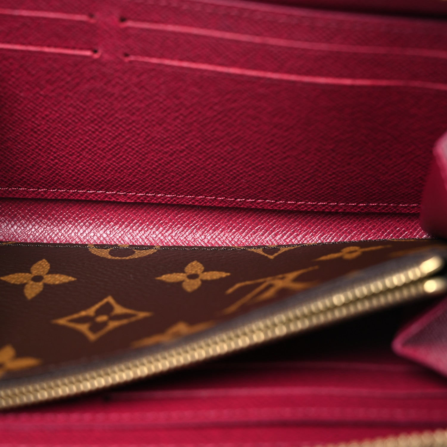 Louis Vuitton Monogram Clemence Wallet Fuchsia 8 of 12