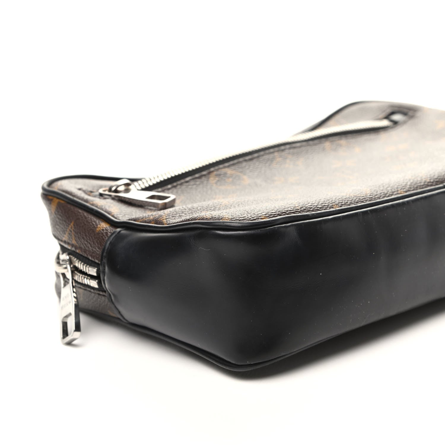 Louis Vuitton Monogram Macassar Kasai Clutch Black 7 of 8