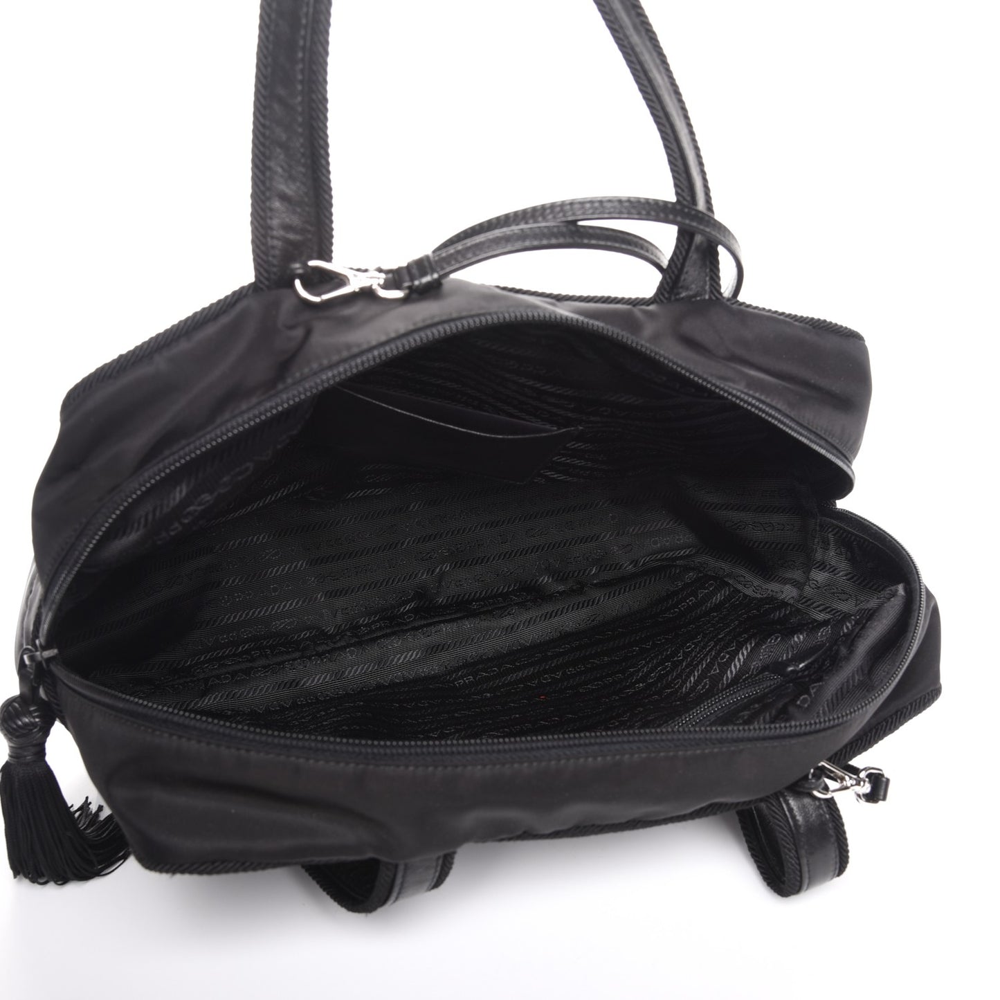 Tessuto Nylon Passama Shoulder Bag Nero Black