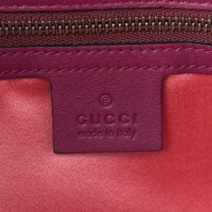 Gucci Velvet Matelasse Small GG Marmont Shoulder Bag Fuchsia Violet Cyclamen 6 of 11