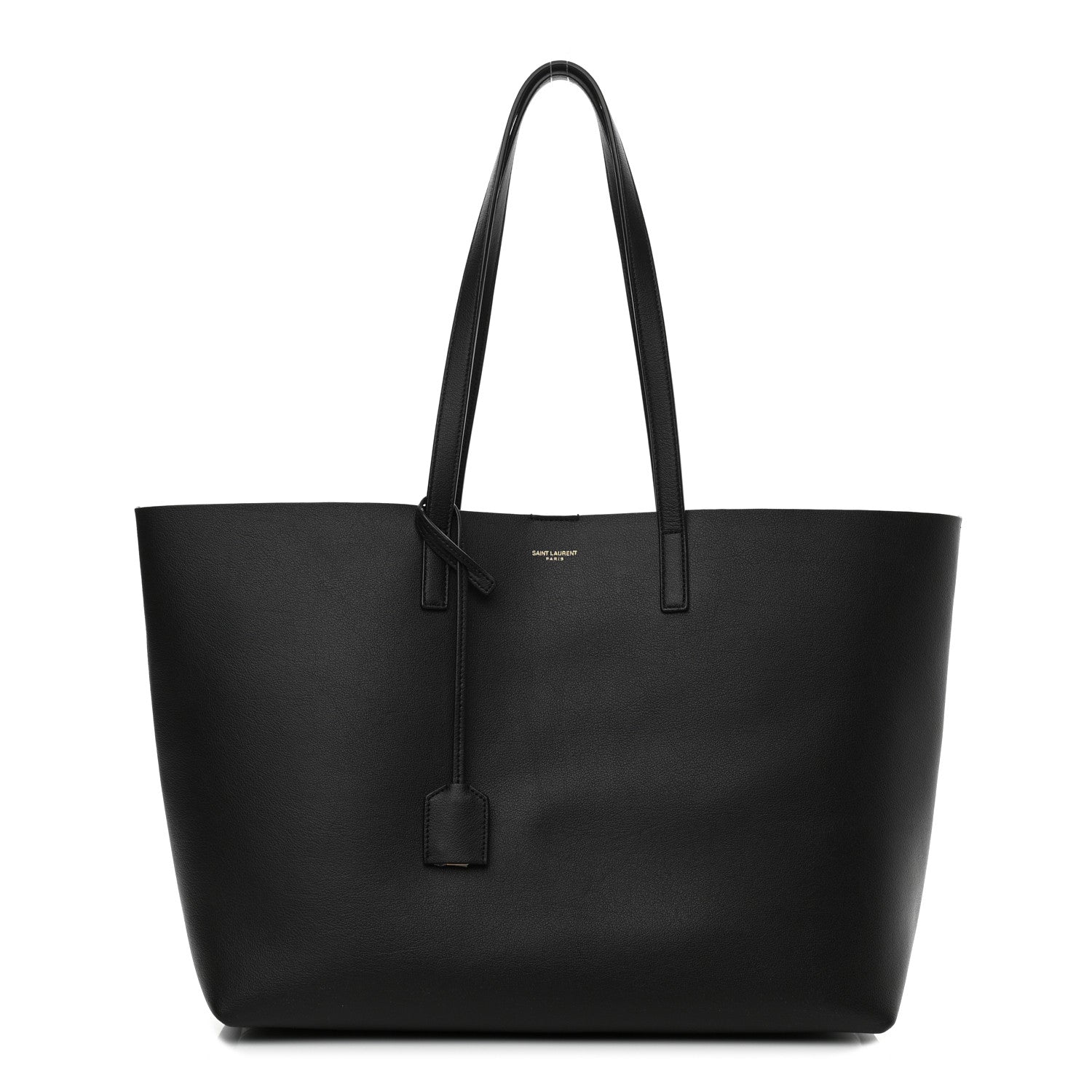 Saint Laurent Calfskin Large Shopping Tote Black 2 of 9