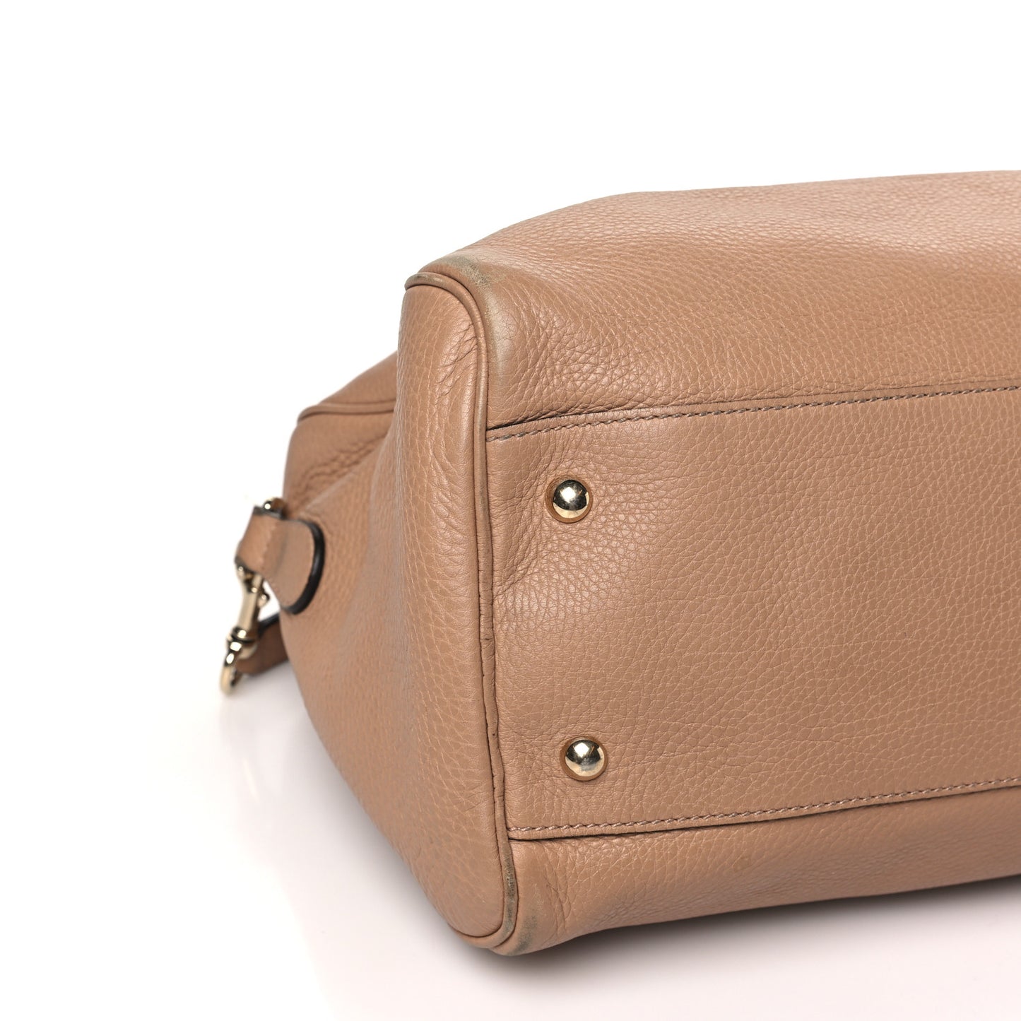 Calfskin Medium Bamboo Shopper Boston Camelia