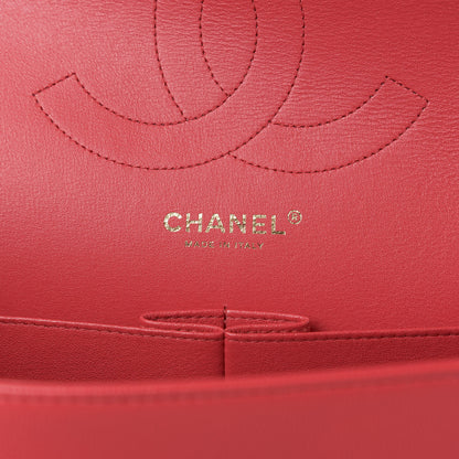 Chanel Caviar Quilted Jumbo Double Flap Red 6 of 10