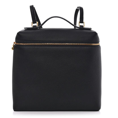 Loro Piana Grained Calfskin L23.5 Extra Pocket Backpack Navy Blue 1 of 10