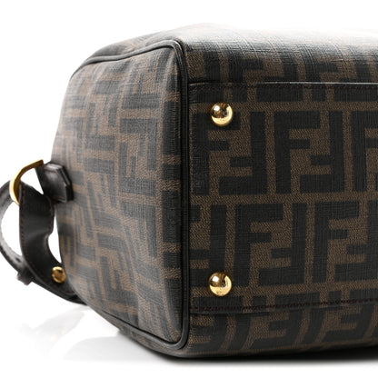 Fendi Zucca Cuoio Lucido Mini Boston Satchel Tobacco Moro 9 of 12