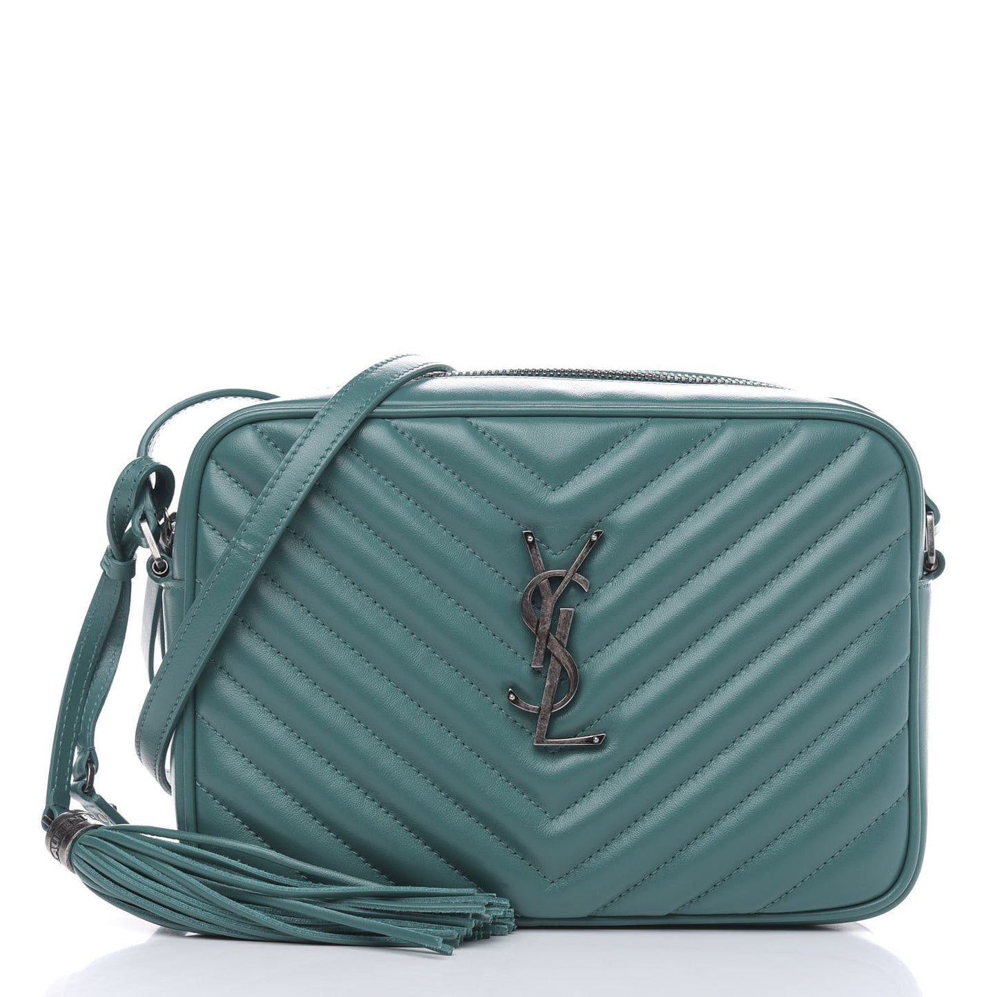 Calfskin Matelasse Monogram Lou Camera Bag Brilliant Grass