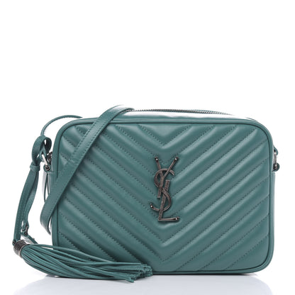 Saint Laurent Calfskin Matelasse Monogram Lou Camera Bag Brilliant Grass 1 of 10