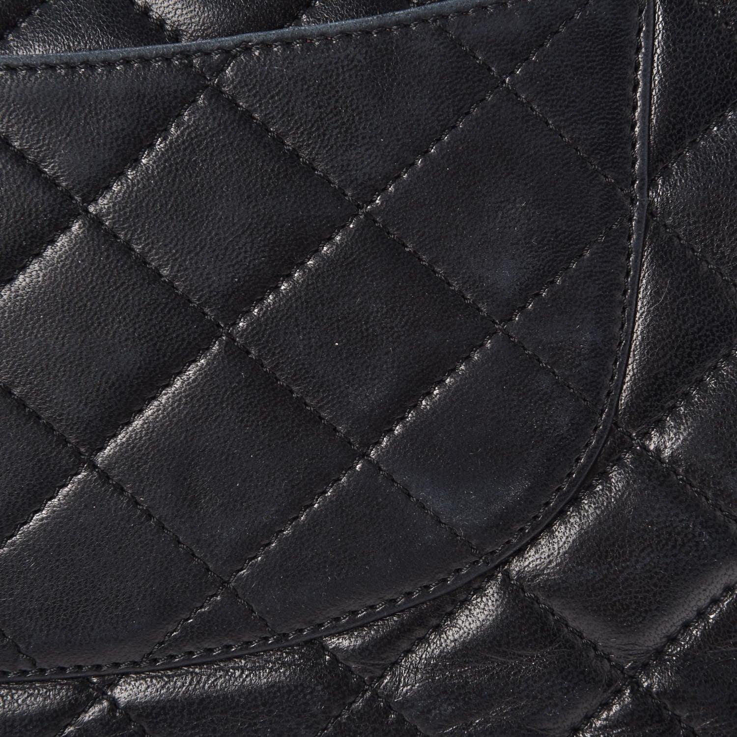 Chanel Lambskin Quilted Medium Double Flap Black 19 of 21